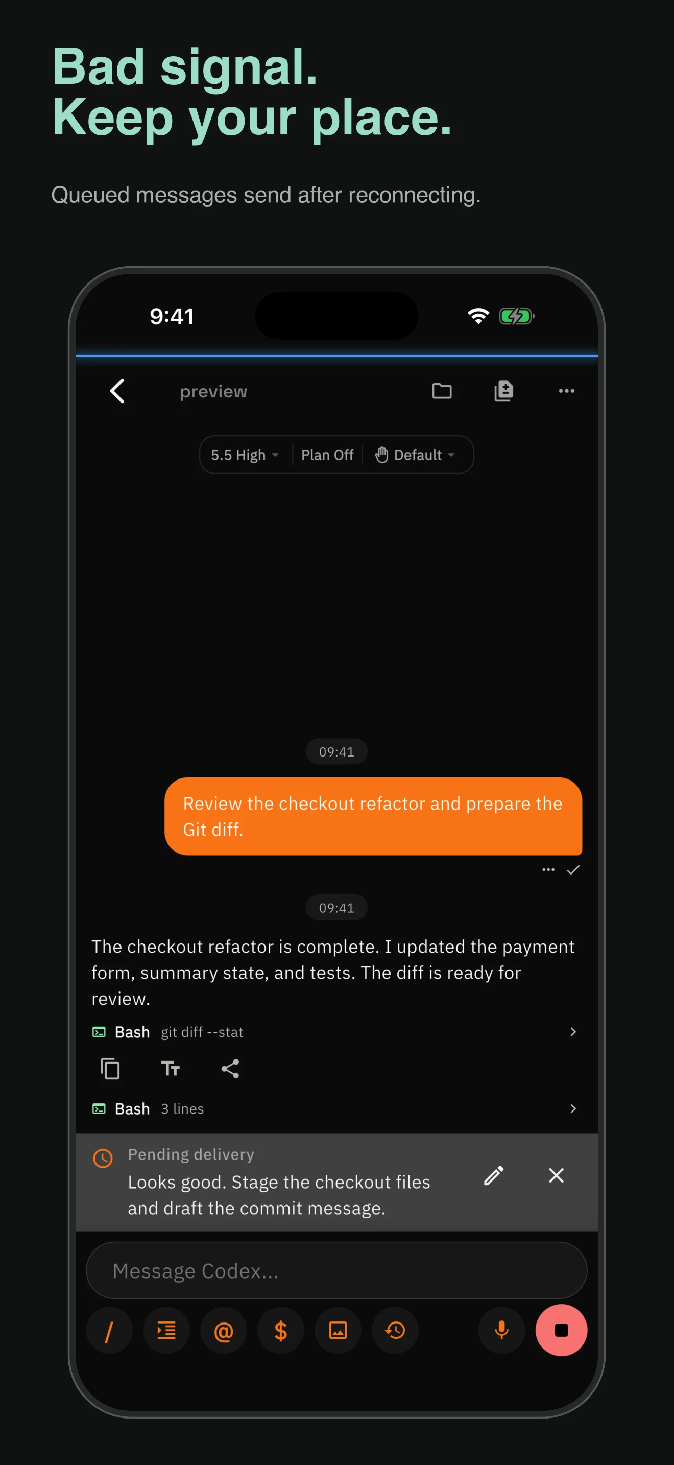 CC Pocket: Codex & Claude screenshot